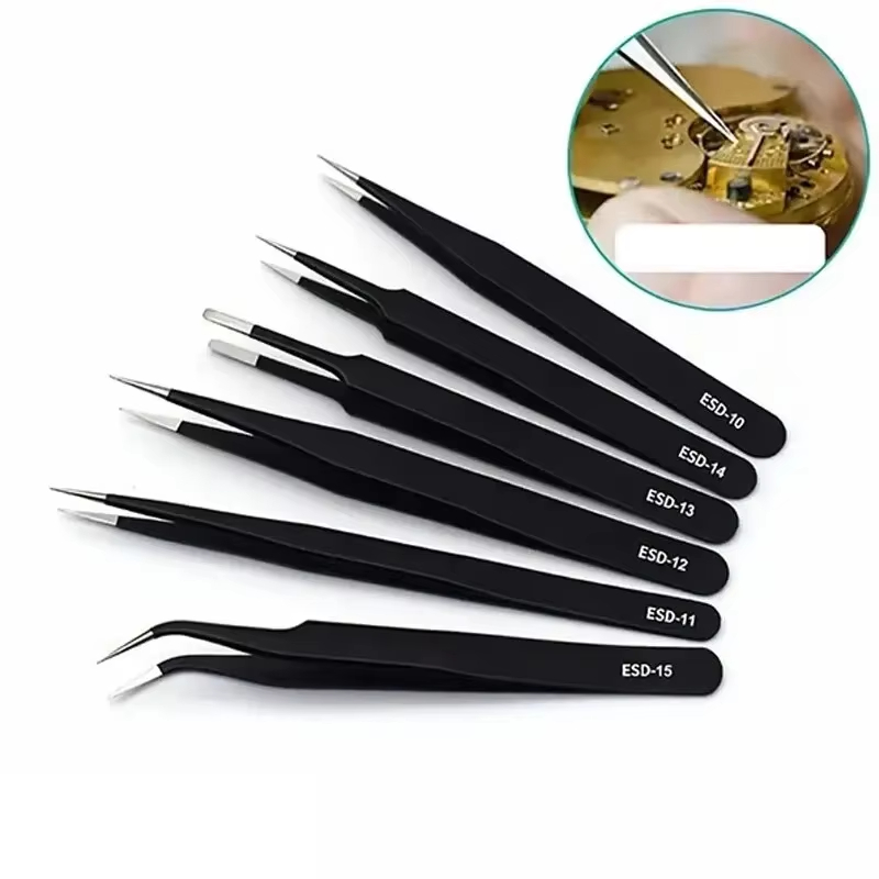 Model Kit Perfect Grade - Precision Tweezers Set ESD Anti-Static Repair