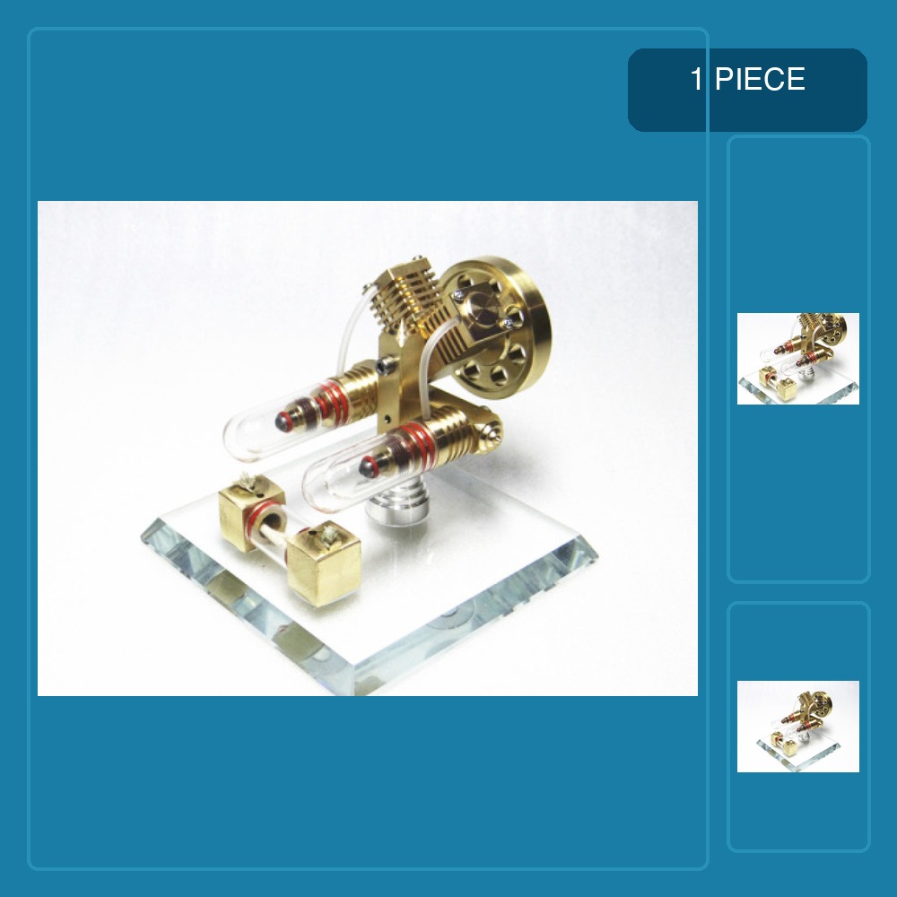 Model Kit Engine - Double Cylinder Stirling Engine Model Kit