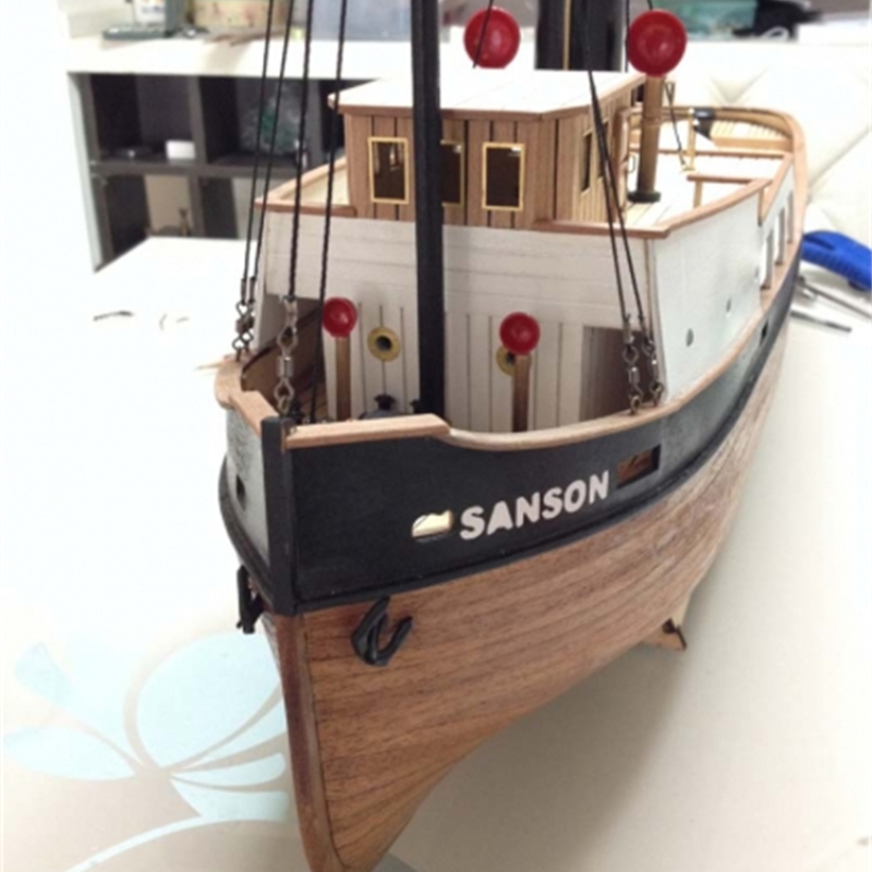 Model Kit Yacht - 1:50 Laser-cut Wooden Boat Model SANSON