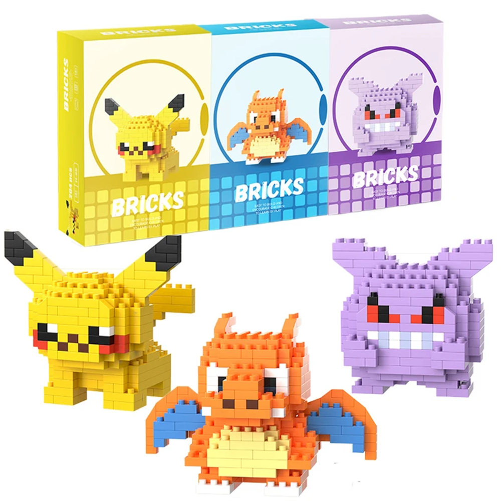 Model Kit Ixchel - Pokemon Micro Building Blocks Pikachu Dragonite