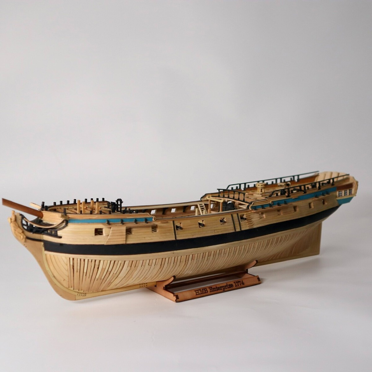 Model Kit Yacht - 1/96 Simulation Enterprise Sailboat 45cm Full