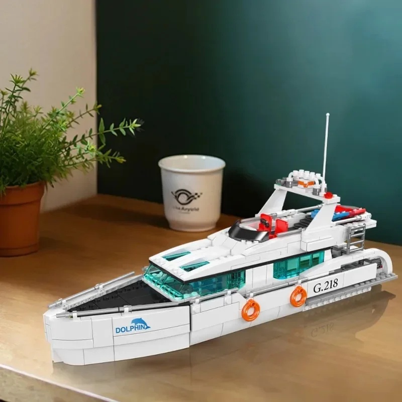 Mould King 857PCS 10218 White  - Model Kit Yacht 评论和价格