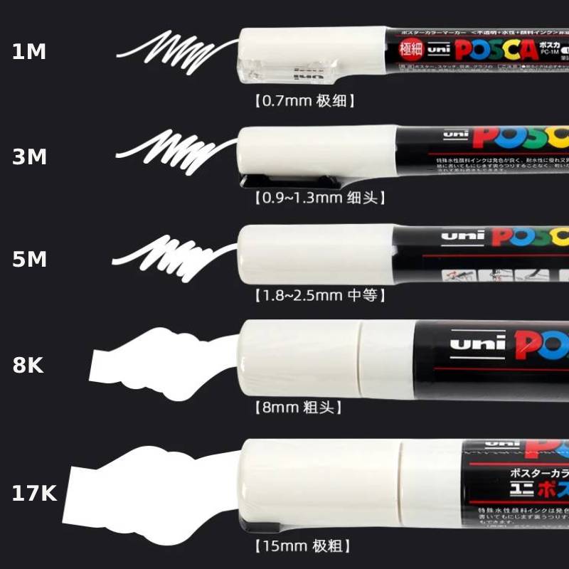 Posca White Marker Brush, Perm - Model Kit Markers 评论和价格