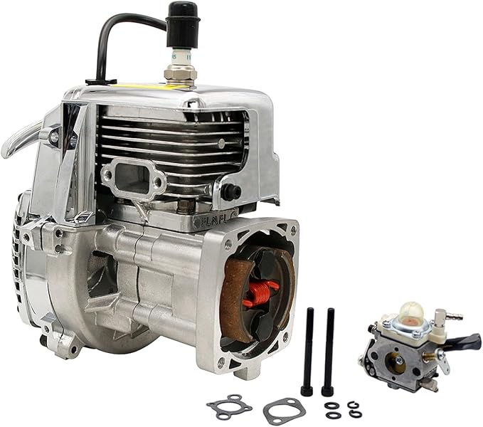FLMLF 29CC 4 Bolt Engine Chrom - Model Kit Engine 评论和价格
