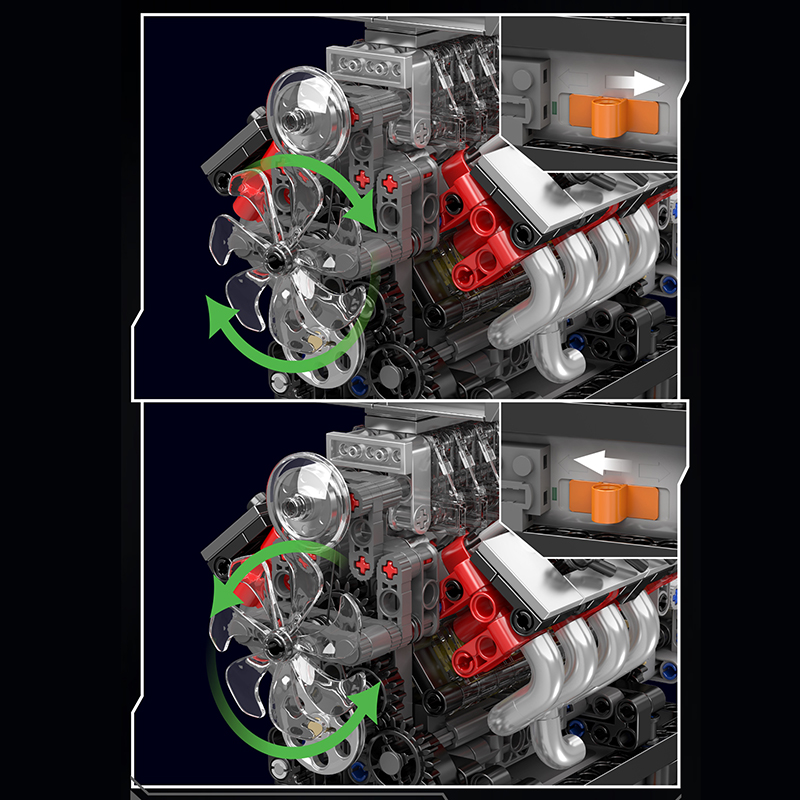 Mould King 10225 Technical Eng - Model Kit Engine 评论和价格