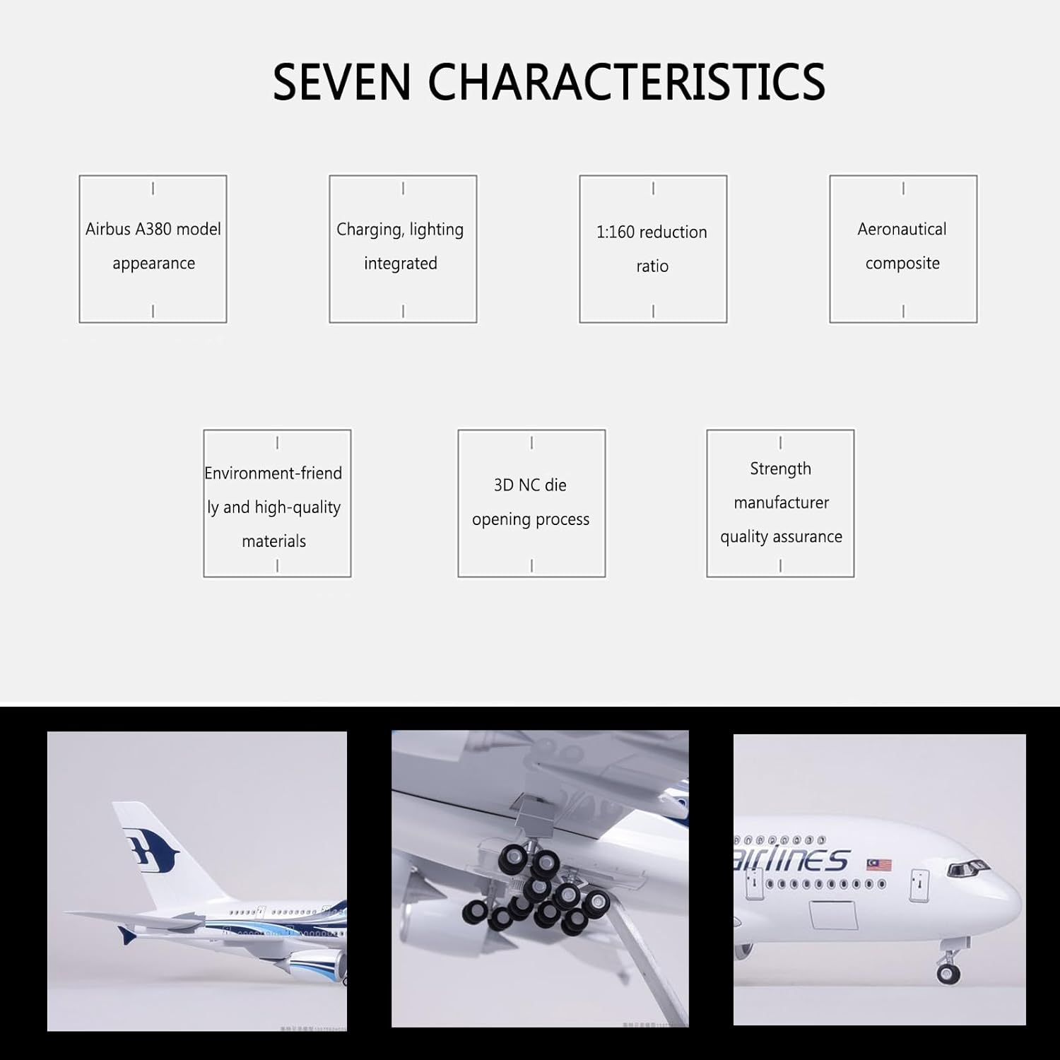 1:160 Scale Malaysia Airlines  - Model Kit Ixchel 评论和价格